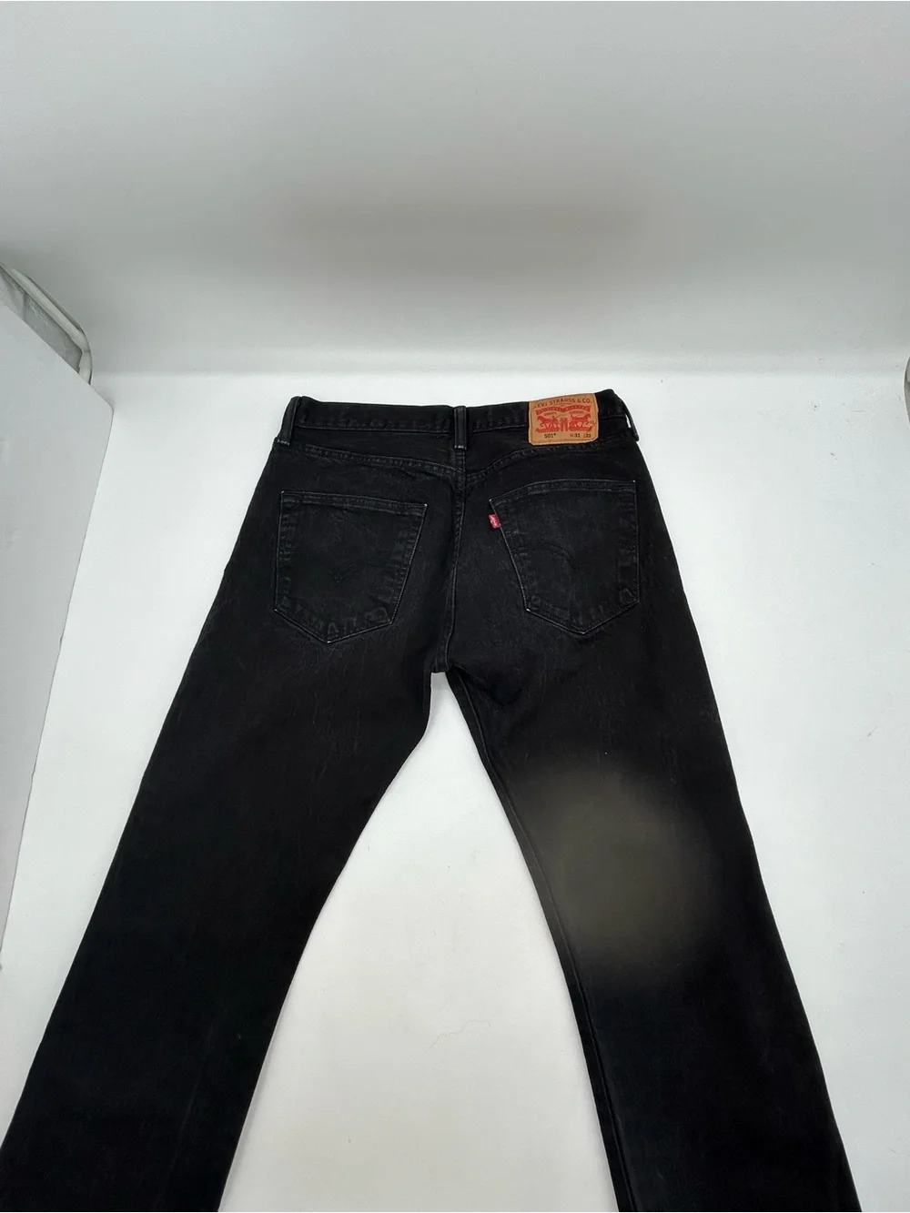 Levi's Button Fly 501 Black Men’s Straight-Leg Jeans 31 x32